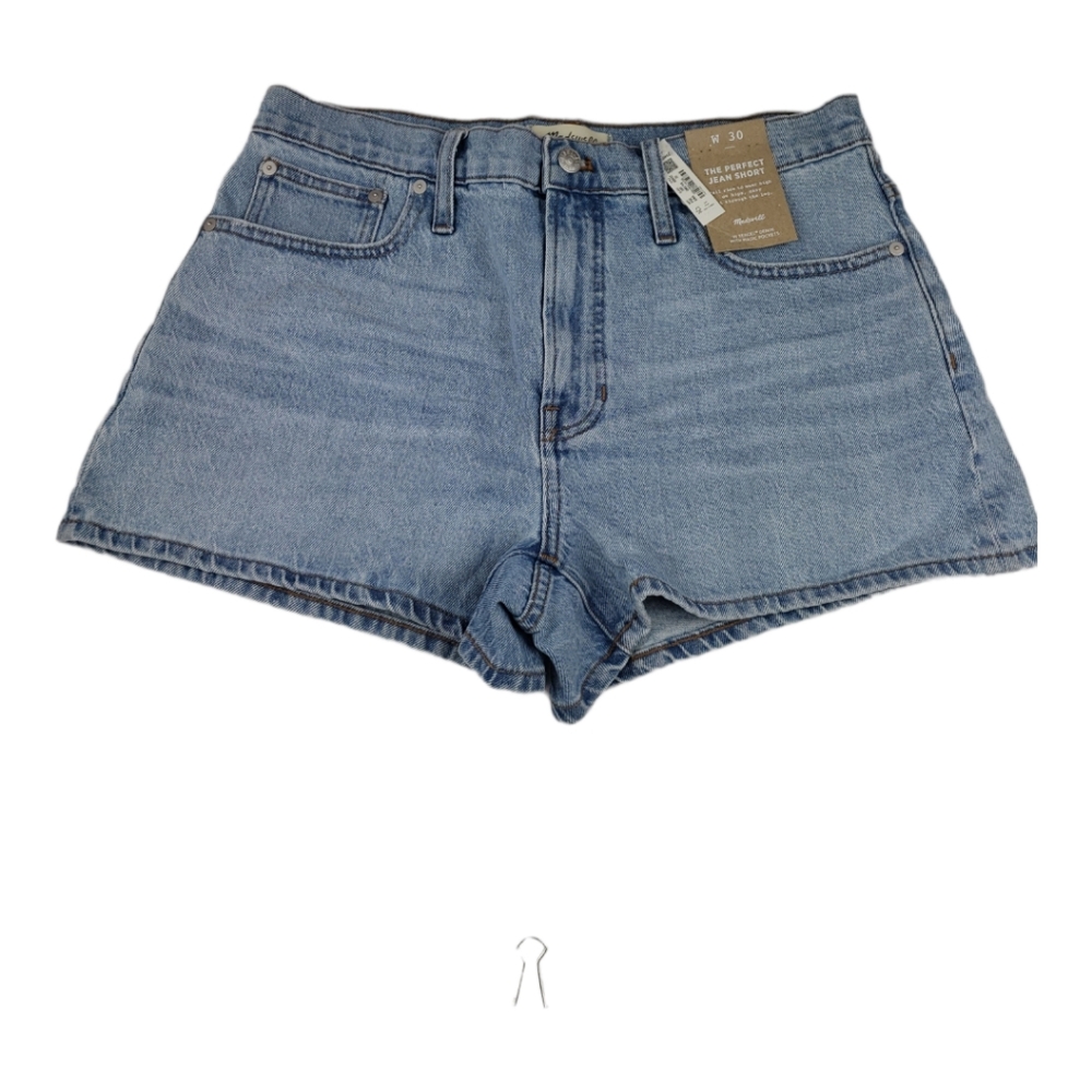 Madewell NWT The Perfect Jean Short Size 30 Stretch, Light Wash - Picture 3 of 11
